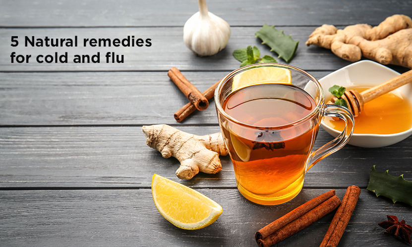 5 Natural remedies for cold and flu