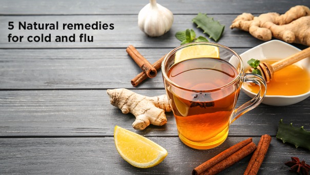 5 Natural remedies for cold and flu